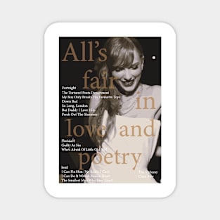 the tortured poets departament taylor swift Magnet