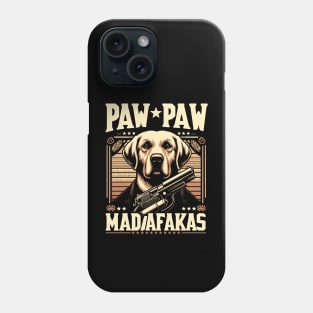 Pew Pew Madafakas Labrador Retriever Crazy Vintage Funny Dog Owners Phone Case