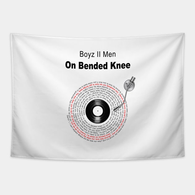 ON BENDED KNEE LYRICS ILLUSTRATIONS Tapestry by Vansa Design