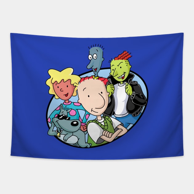 Doug Characters Tapestry by artxlife