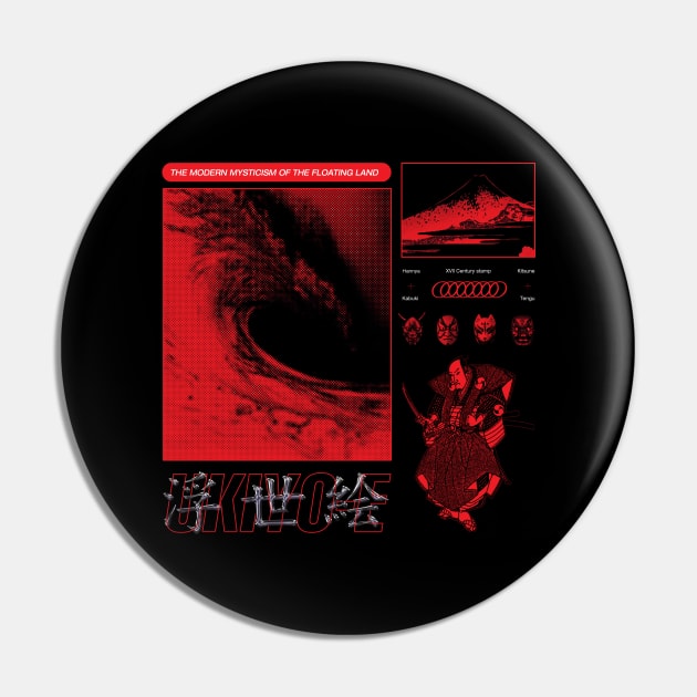 Ukiyo-e red (Complete) Pin by fm_artz