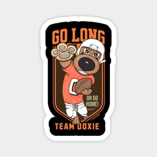 Cute Funny Doxie Dachshund Dog Football Player Magnet