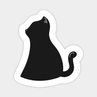 Black Cat silhouette Magnet