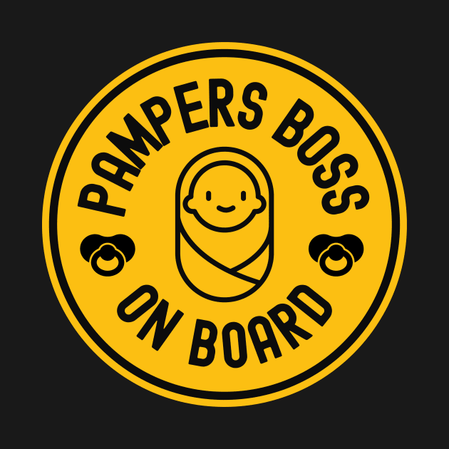 Baby On Board Pampers Boss Bumper by FTF DESIGNS