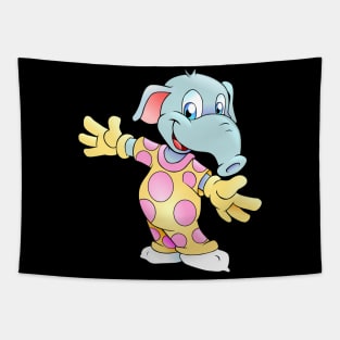 Gentle Cute Baby Elephant shirt Tapestry
