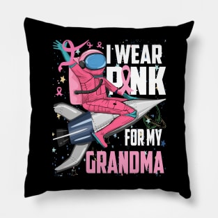 Breast Cancer Awareness, I wear pink for my Grandma, i wear pink for my grandma toddler Pillow