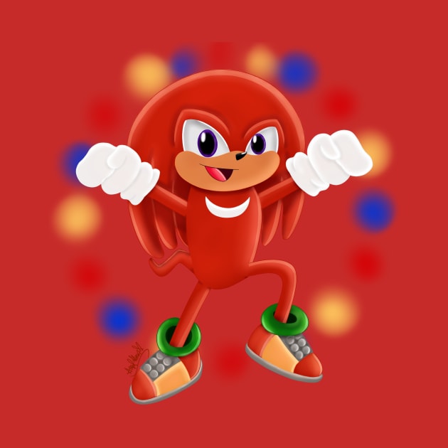 Knuckles the Echidna by AngelHeartArt