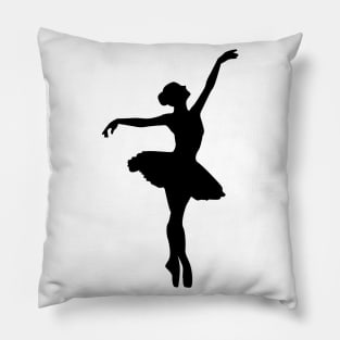 Ballet Ballerina - silhouette Pillow