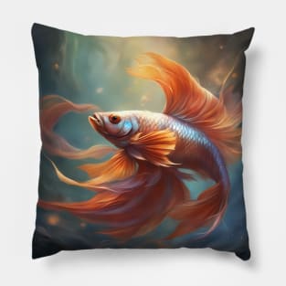 Fish Journey Among Fishermen Pillow