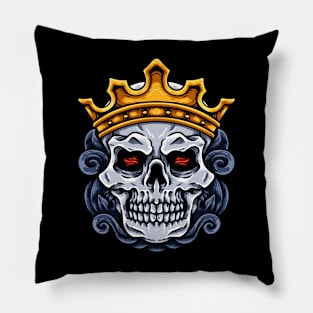 Skull King Head Pillow