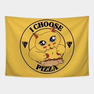 I Choose Pizza Tapestry