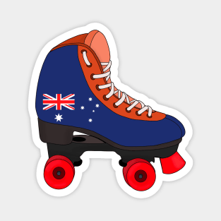 Roller Skating Australia Magnet