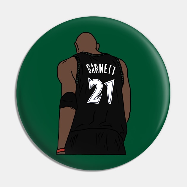 Kevin Garnett Back-To Pin by rattraptees