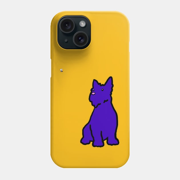 Scottie Dog and fly Phone Case by KBMorgan