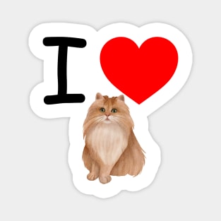 I Heart Persian Cats Magnet