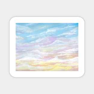 Watercolor Sunset Magnet