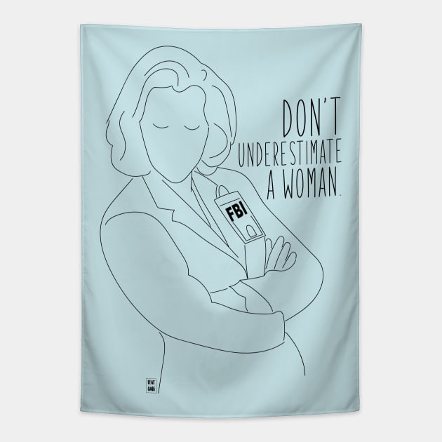 Dana Scully Tapestry by Gabi Veiga