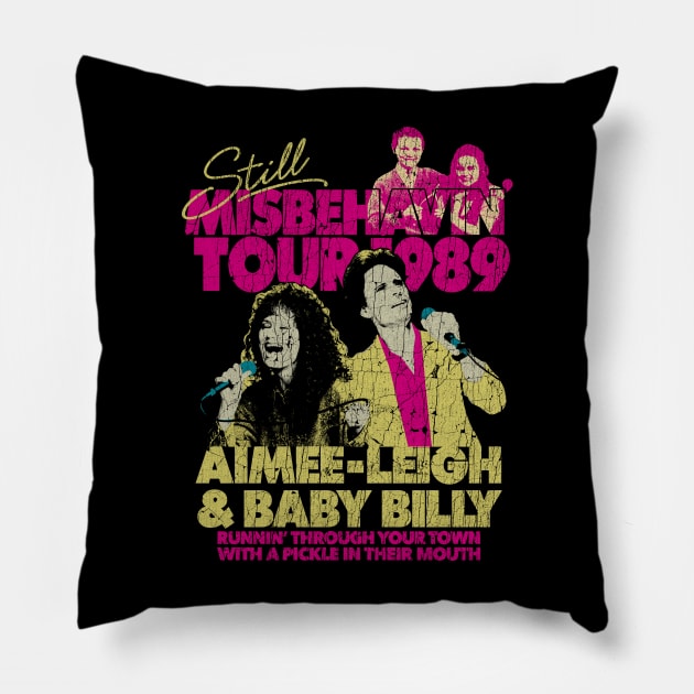 VINTAGE - Still Misbehavin' Tour 1989 Pillow by zackninja99