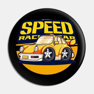 Speed Mini Racing Car Pin