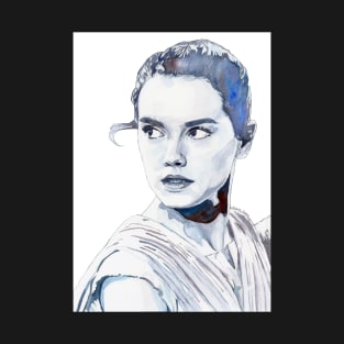 Daisy Ridley Watercolour Design T-Shirt