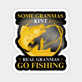 GRANDMAS GO FISHING Magnet