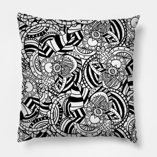 Abstract doodling Pillow