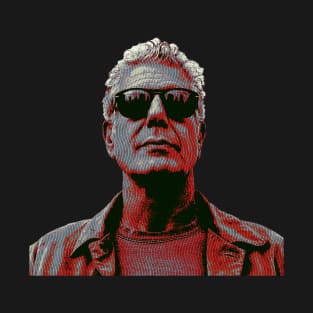 Anthony Bourdain Portrait Pop art T-Shirt