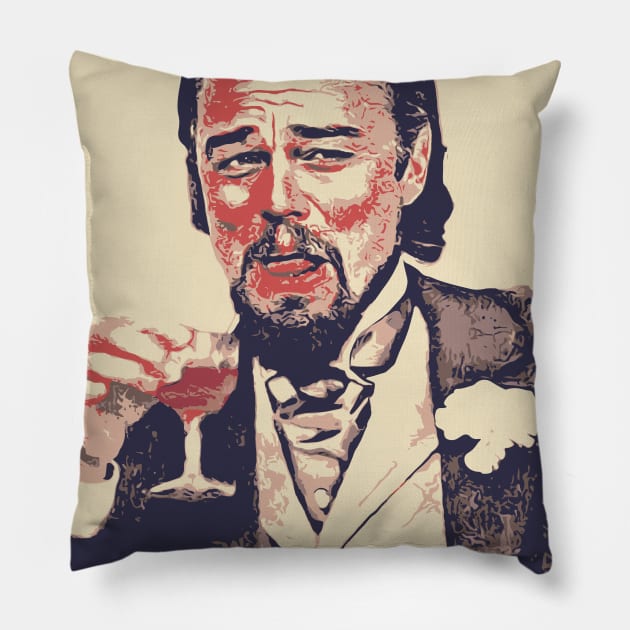 leonardo the famous django meme Pillow by Naive Rider