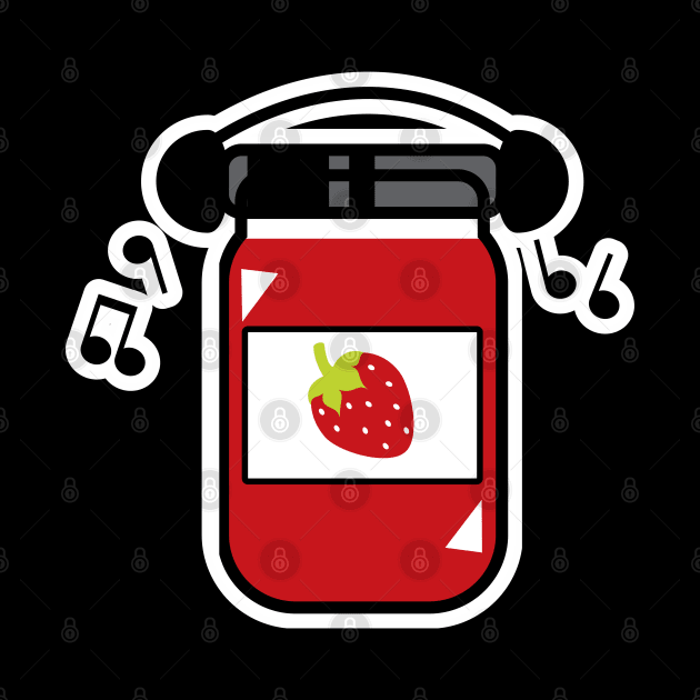 That’s My Jam - Strawberry by Kev Brett Designs