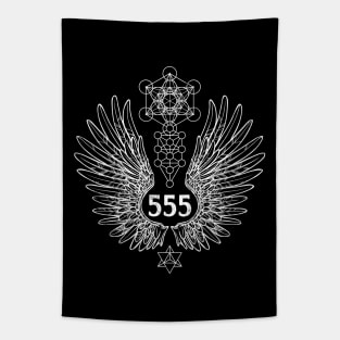 Angel Number 555 Sacred Geometry Tapestry
