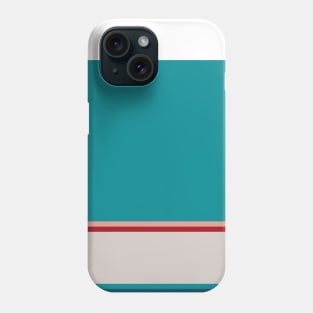A beautiful package of Rouge, Pastel Pink, Silver, Dark Cyan and Petrol stripes. Phone Case