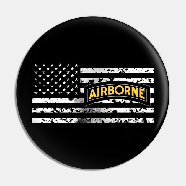 Gold Airborne Tab Pin by Jared S Davies