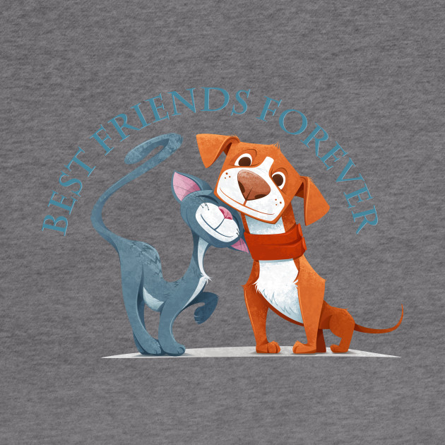 Cat And Dog Best Friends Forever Cat And Dog Friends Hoodie