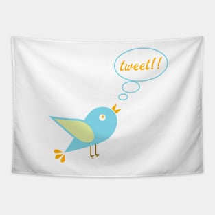 Cute tweet Tapestry