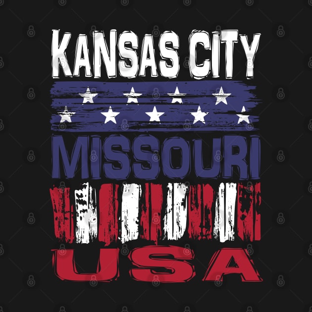 Kansas City Missouri USA T-Shirt by Nerd_art