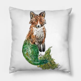 Fox Mermaid Pillow