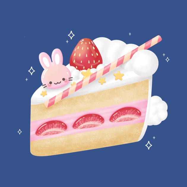 Kawaii Strawberry Cake by Maggieful Designs