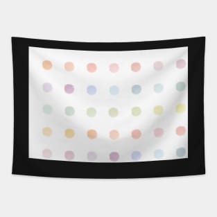 Pastel Watercolor Dots Tapestry