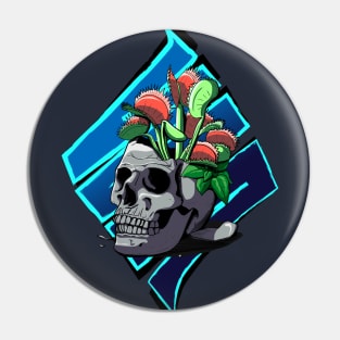 Venus flytrap in a Skull Pin