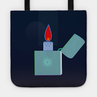 a lighter in the dark Tote