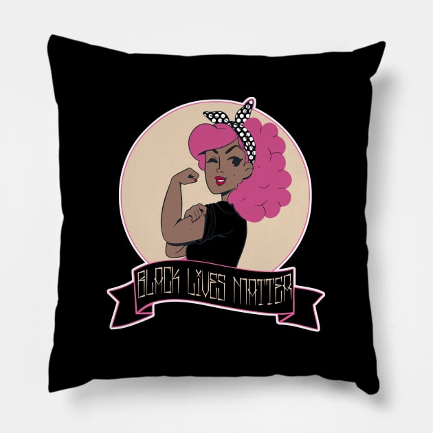 BLM1 Pillow by Rockadeadly