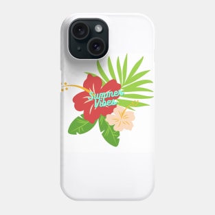 Summer vibes floral design Phone Case