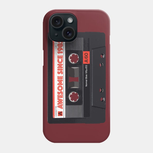 Classic Cassette Tape Mixtape - Awesome Since 1985 Birthday Gift Phone Case by DankFutura