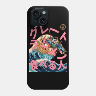 Great Ramen Lover (JPN pink text) Phone Case