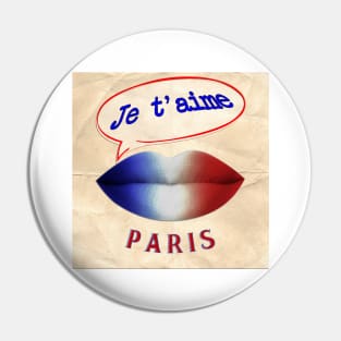 FRENCH KISS JETAIME PARIS Pin