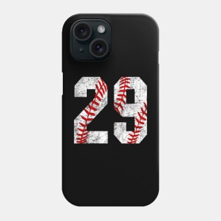 Vintage #29 Baseball Laces Baseball Mom Jersey Love Baseball Phone Case