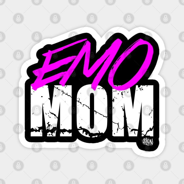 EMO mom Magnet by slgn