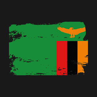 Official Zambia Flag Zambian Country Pride Vintage T-Shirt