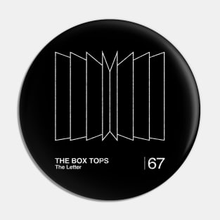 The Box Tops / Minimalist Graphic Artwork Design Pin