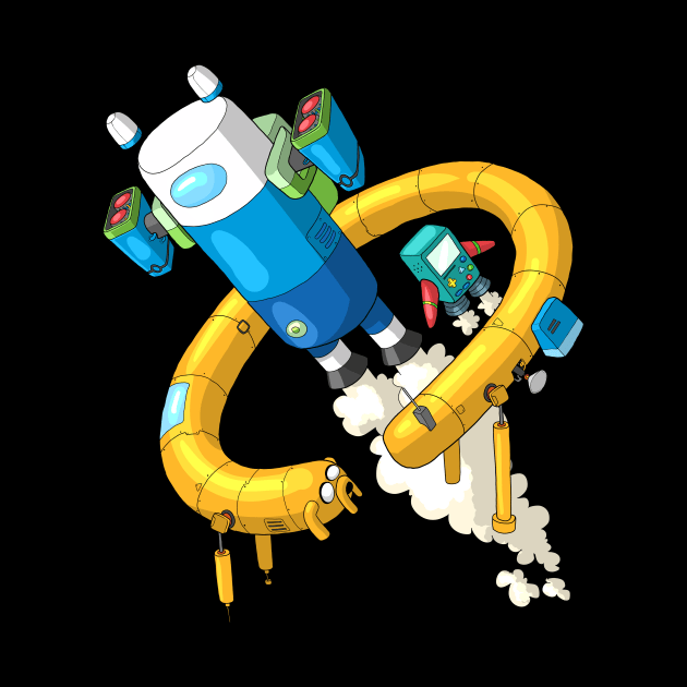 Adventure Time Spaceships by romelbarua